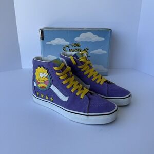 Vans The Simpsons x Sk8-Hi Lisa 4 Prez Men's Size 8 Womens size 9.5